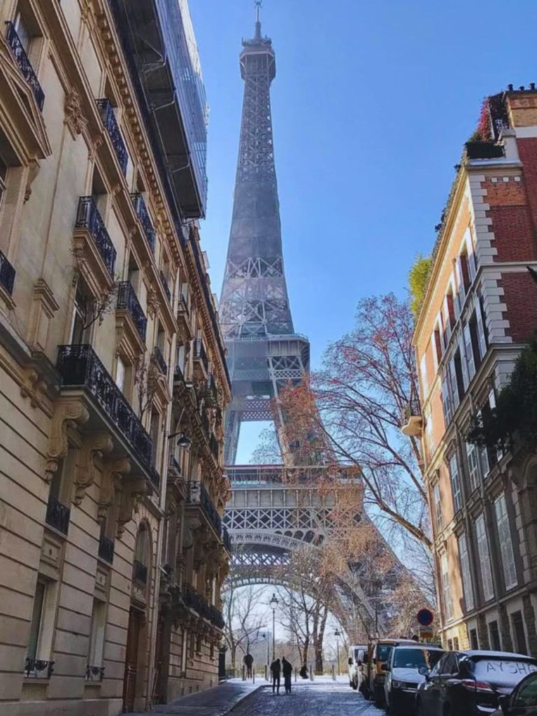 Tour Eiffel dal 7° arrondissement di Parigi
